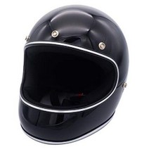 담트락스 DAMMTRAX 아키라 오토바이 모터사이클 풀 페이스 헬멧 하이바, 블랙