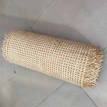 라탄 케인 원단 재료 케인망 DIY 라탄가구 공예품 만들기 천연 육각 팔각, 노랑색 12인치 (폭 0.3미터)/m당