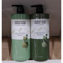 엘라스틴 그린허브 수분케어 샴푸1개+컨디셔너1개, 1세트, 1980ml