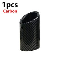 카본 머플러 마후라 팁 배기튜닝 76mm 자동차 배기 머플러 팁 커버 Q5 A5 VW Tiguan 폭스 바겐 Passat B7 C, 07 1pcs Carbon fiber