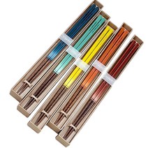 르크루제 와가라 컬렉션 천연 나무 젓가락(5종택1)/ LE CREUSET WAGARA CHOPSTICK-[해외직구]-BY PATTYIAN, 민트