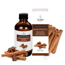 닥터월드 대용량 천연 에센셜 오일 118ml 21종 아로마 테라피 마사지 디퓨저 비누 만들기, 시나몬바크 천연 에센셜오일 118ml