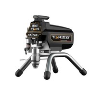 에어리스 도장기 페인트 스프레이 후끼 분사기 다기능, 3400W 브러시리스 단일 건 3.7L 표준