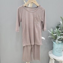 모이모이깜피 아동실내복 모이브라운ST텐셀 7부내의