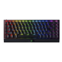레이저(RAZER) Razer BlackWidow V3 미니 하이퍼스피드 65% 무선 기계식 게이밍 키보드: 기술 - 그린 스위치 택타일 & 클릭 더블 샷 ABS 키캡 200시간, Green Switches - Tactile & Cli, BlackWidow V3 Mini - Phantom E