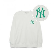 엠엘비 MLB 베이직 미디움로고 오버핏 오가닉 맨투맨 NY ( 아이보리 )3AMTD0131-50IVS