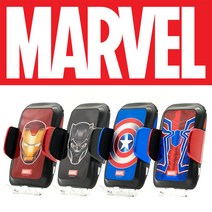 마블 차량용 무선충전 핸드폰 자동 거치대, 아이언맨