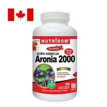 캐나다 뉴트리돔 아로니아 4배농축 500mg 300캡슐 눈건강 항산화 안토시아닌 (5개월분) N200