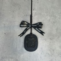 딥티크 차량용 방향제 리본매듭 소품 새차선물, 흰털매듭리본