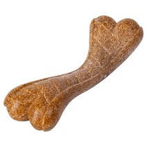 깨지지 않는 치과 치료 하드 츄어 S M L 뼈 모양 나무 플라스틱 공격적인 치아 청소 내구성 핑크 향기 훈련 개 장난감