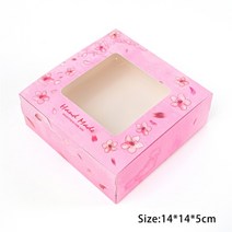 선물포장박스 종이박스 포장상자 사탕 마카롱 포장 StoBag 5pcs 싸바리박스 19, 5개, 다크 핑크