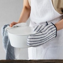 기타 바보사랑[무드앙코르]리노에리나 마농 리투아니아 린넨 주방장갑 스트라이프, 마농(오트밀)