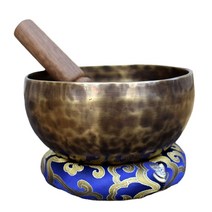 이도다완 접시 이천 도자기 사기 4인 그릇 세트 대형 노래 그릇 단조 티베트어 사운드 테라피 스파 공명, 07 28cm