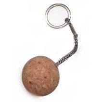 1pcs 35mm 플로팅 코르크 볼 키 링 세일링 보트 플로트 부력 로프 초중량 나무 키 체인 열쇠 고리 카약 액세서리, 4, 04 4