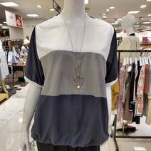[막스카라] 3단우븐블라우스티 M22QWB465MEG1