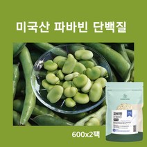 파바빈 분말 가루 미국산 잠두 파바 콩 누에콩 단백질 식물성 프로틴 파우더, 2팩, 600g