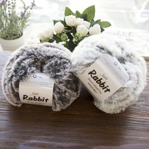 래빗 스토리 부드러운 밍크털실, 20.블랙화이트