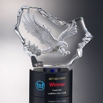 이글패 싱글패 홀인원패 골프트로피, 화이트성형글라스