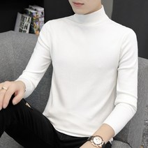 이유까까 남성용 프리미엄 반폴라 니트