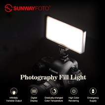 촬영조명 유튜브 방송용 촬영용 조명 Sunwayfoto fL-120 led 비디오 dimmable 사진 카메라 dslr 니콘 카메라 용 fiLL 램프