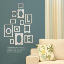 아트박스/디자인베이 [우드스티커] 우드프레임 (반제품), 반제품(우드)＋그레이(시트)