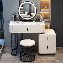 수납 화장대 화장대 세트 (거울 포함) 800/1000/1200 A880-A2, 흰색+블랙