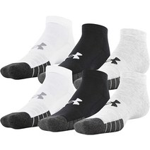언더아머 성인용 퍼포먼스 테크 로우 컷 양말 (3개 및 6개 팩), X-Large, Steel Assorted (6-pairs)