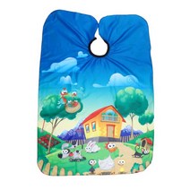 장미Haircut Hairdresser Barber Cape For Kids Waterproof Apron Tool Salon Cloth Hair Cutting Shop sup, 한개옵션0