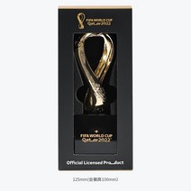 카타르 월드컵트로피 FIFA 2022 장식 축구 기념품 팬 주변 트로피 모델 선물, 100mm(공식 위조방지 포장)