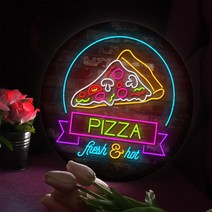 ne136-LED액자25R_네온싸인피자_LED사인, 타입2