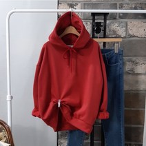 상상그이상 여성용 국내제작 기모안감 무지 후드 티셔츠 가볍고 따뜻한 부드러운 가성비 좋은 늘어짐 없는 시보리 디자인 패딩안에 입을 수 있는 루즈핏 기본 후드티 데일리룩