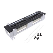 CAT5E CAT5 벽 마운트 랙 마운트 패치 패치 12 포트 네트워킹 브래킷