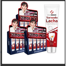 폴메디슨 토네이도 라차 치약 5개입 세트, 100g, 18개