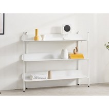 카페 감성 철제 라운드 3단 선반 990 (2색) 트로피 양주 부엌 전시 장식장, 화이트