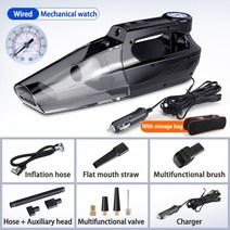 무선진공펌프 모터펌프 41 무선 휴대용 자동차 진공 청소기 120 차량용 고출력 공기 펌프 충전식, 02