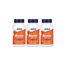 3개X 나우푸드 비오틴 5000mcg 60베지캡슐 바이오틴, (아이허브) 3개X Now Foods 비오