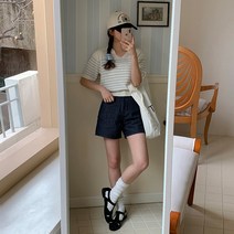 바잉몰 여성 완벽한느낌 생지 데님 반바지