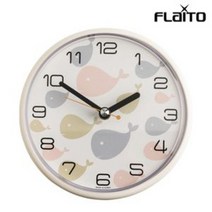 국산 간편흡착 욕실시계 무소음 이케아벽 친구집들이선물 방수 흡착 시계 3종 모음, 02_디자인 욕실 방수시계 고래