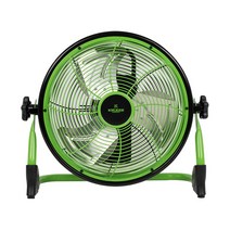 크루거 28시간 연속 사용 BLDC 이동식 캠핑 무선 선풍기 타프팬, 그린
