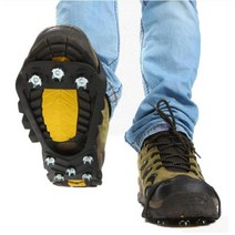 아이젠 체인아이젠 등산용 1쌍의 전문 등산 아이젠 8 네일 미끄럼 방지 스노우 캠 워킹 슈즈 그립 겨울 야, 02 L