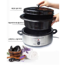 핫스톤예열기 안마 붓기빼기 온열 마사지 찜질 에너지 돌 가열 상자 핫 스톤 히터 냄비 예열기계, 기본