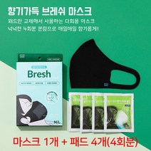 블루캐롯 브레쉬 마스크 다회용 스피아민트향SM 블랙
