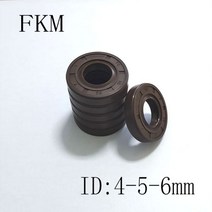 오링 FKM 프레임워크 오일 씰 ID 불소 고무 유압 실 4mm 5mm 6mm 4x17x7 5x16x5 6x16x5 7x19x8 2개581987, 6x16x5mm 2pcs