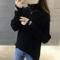 동자언니 bebedi 여성용 샤베느 골지 목폴라티