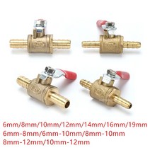 감압 밸브 감압변 공압 커넥터 핸들 호스 감속기 바브 인라인 황, 6mm  10mm