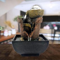미니분수 수기운보충 실내연못 인테리어분수 물멍 분수 물 뷰 흐르는 휴식 데스크탑 실내 폭포 기능 장식, 08 Style 8