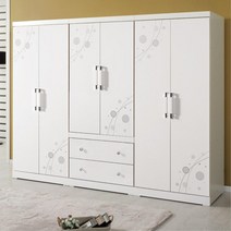 2400 세련된 모던디자인 8자 장롱세트 신혼필수템 (3일이내 배송일정 전화안내), 화이트