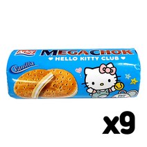 [DADA] 알루이 메가촉 샌드 쿠키 세트, 메가촉 바닐라180g*9개, 1세트