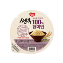 동원 쎈쿡 현미밥 195g x24개 즉석밥 즉석 밥 한끼 혼밥 밥 점심 박스 면 추천 종류 가격 차박 음식 여행 캠핑 조리 야식, 쎈쿡 현미밥 (즉석밥) 195g x24개