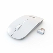 SOON GO 노트북용 무선 컴퓨터 마우스 NltraThin USB 슬림 3단계 조절 가능한 DPI 노트북 PC용 화이트 색상, white